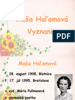 Maša Hamalova - Vyznanie