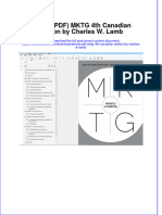 Full Download Ebook Ebook PDF MKTG 4th Canadian Edition by Charles W Lamb PDF