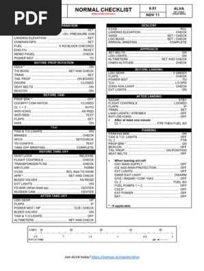 ATR 72 Normal Checklist for Pilots | PDF | Aeronautics | Transport