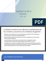 El Gobierno de La Alianza 1999 A 2001 1