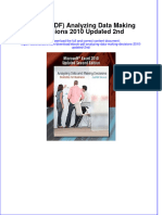 Instant Download Ebook PDF Analyzing Data Making Decisions 2010 Updated 2nd PDF Scribd