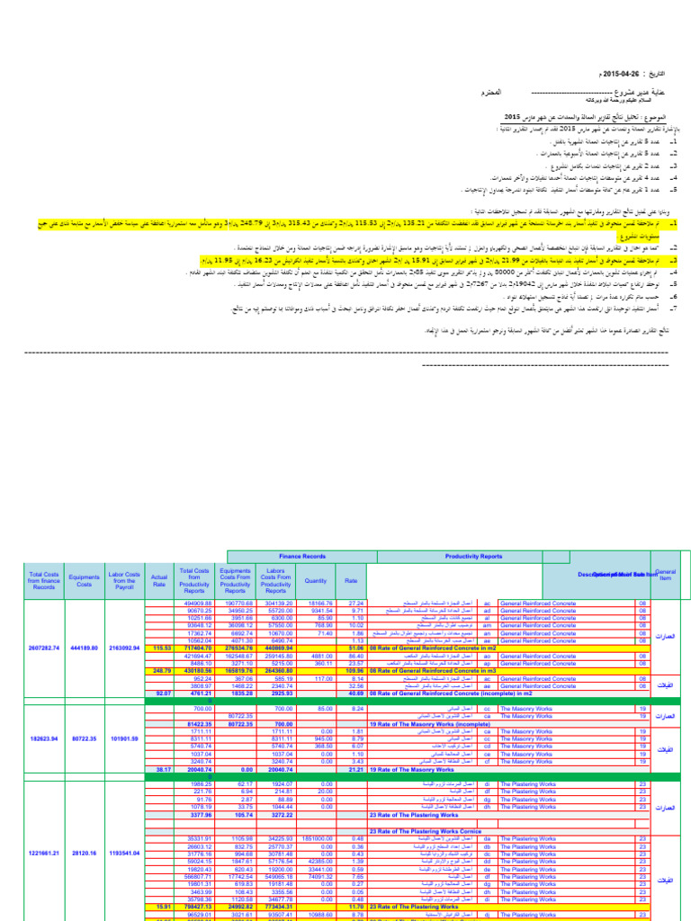 R-04 - Cost Report Analysis | PDF