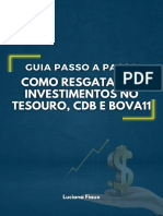 Guia Passo A Passo - Como Resgatar Os Investimentos No Tesouro, CDB e BOVA11 2