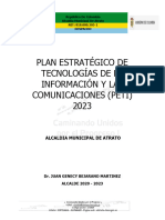 Plan Estrategico de Tecnologias de La Informacion y Las Comunicaciones 2023