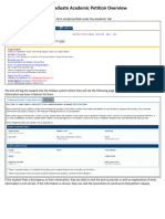 Undergraduate Academic Petition Overview