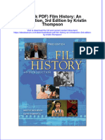 Instant Download Ebook PDF Film History An Introduction 3rd Edition by Kristin Thompson PDF Scribd
