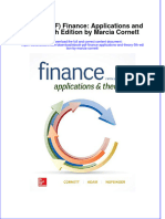 Instant Download Ebook PDF Finance Applications and Theory 5th Edition by Marcia Cornett PDF Scribd