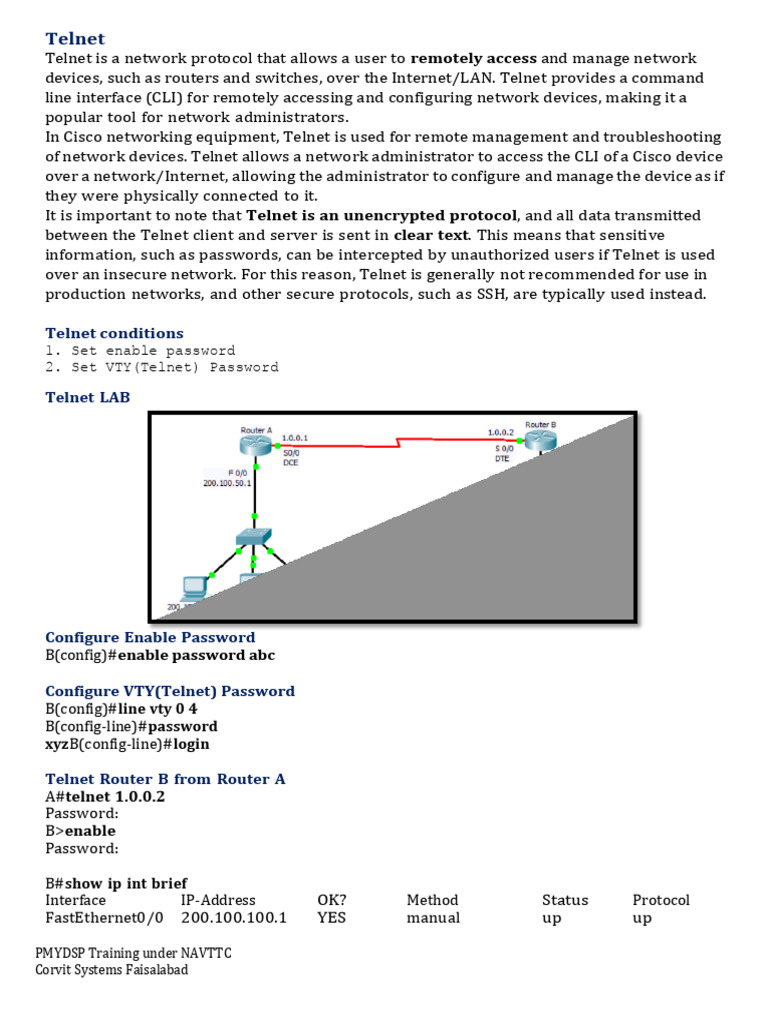 Lecture 18 Telnet Pdf Internet Protocols Information And