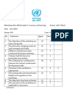 Evaluation Sheet 1
