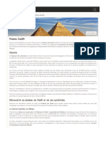 Plateau Guizèh - Guide Egypte - Cheops Travel