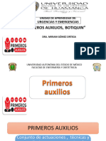 Primeros Auxilios Unsch. Primera Clase Practico.