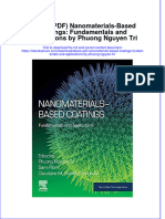 Full Download Ebook Ebook PDF Nanomaterials Based Coatings Fundamentals and Applications by Phuong Nguyen Tri PDF