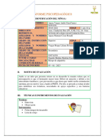 Informe Psicopedagógico Andre