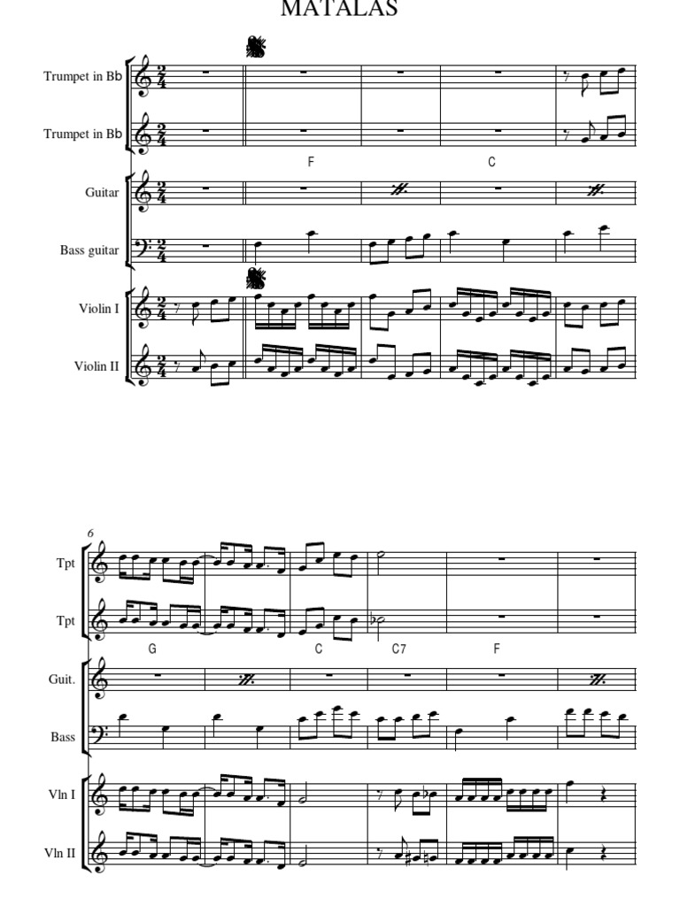 MATALAS | PDF | Musical Notation | Music Theory