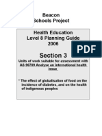 Section 3: Beacon Schools Project Health Education Level 8 Planning Guide 2006