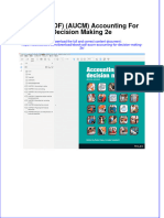 Instant Download Ebook PDF Aucm Accounting For Decision Making 2e PDF Scribd