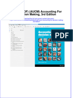 Instant Download Ebook PDF Aucm Accounting For Decision Making 3rd Edition PDF Scribd