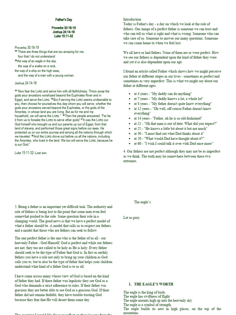 Fathers day sermon pdf humility confession religion 