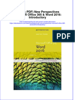 Full Download Ebook Ebook PDF New Perspectives Microsoft Office 365 Word 2016 Introductory PDF