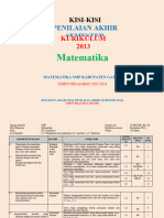 Kisi-Kisi Psas Mat 9 K-13 TH 2023