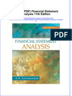 Instant Download Ebook PDF Financial Statement Analysis 11th Edition PDF Scribd
