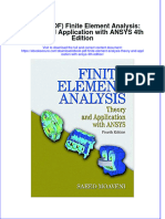 Instant Download Ebook PDF Finite Element Analysis Theory and Application With Ansys 4th Edition PDF Scribd