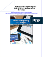 Instant Download Ebook PDF Financial Reporting and Analysis 8th Edition by Lawrence Revsine PDF Scribd