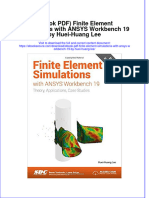 Instant Download Ebook PDF Finite Element Simulations With Ansys Workbench 19 by Huei Huang Lee PDF Scribd