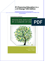 Instant Download Ebook PDF Financing Education in A Climate of Change 12th Edition PDF Scribd