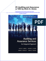 Instant Download Ebook PDF Auditing and Assurance Services 16th by Alvin A Arens PDF Scribd