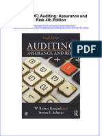 Instant Download Ebook PDF Auditing Assurance and Risk 4th Edition PDF Scribd