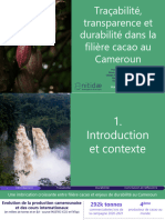 Traçabilité, Transparence Et Durabilité Dans La Filière Cacao Au Cameroun (Présentation)