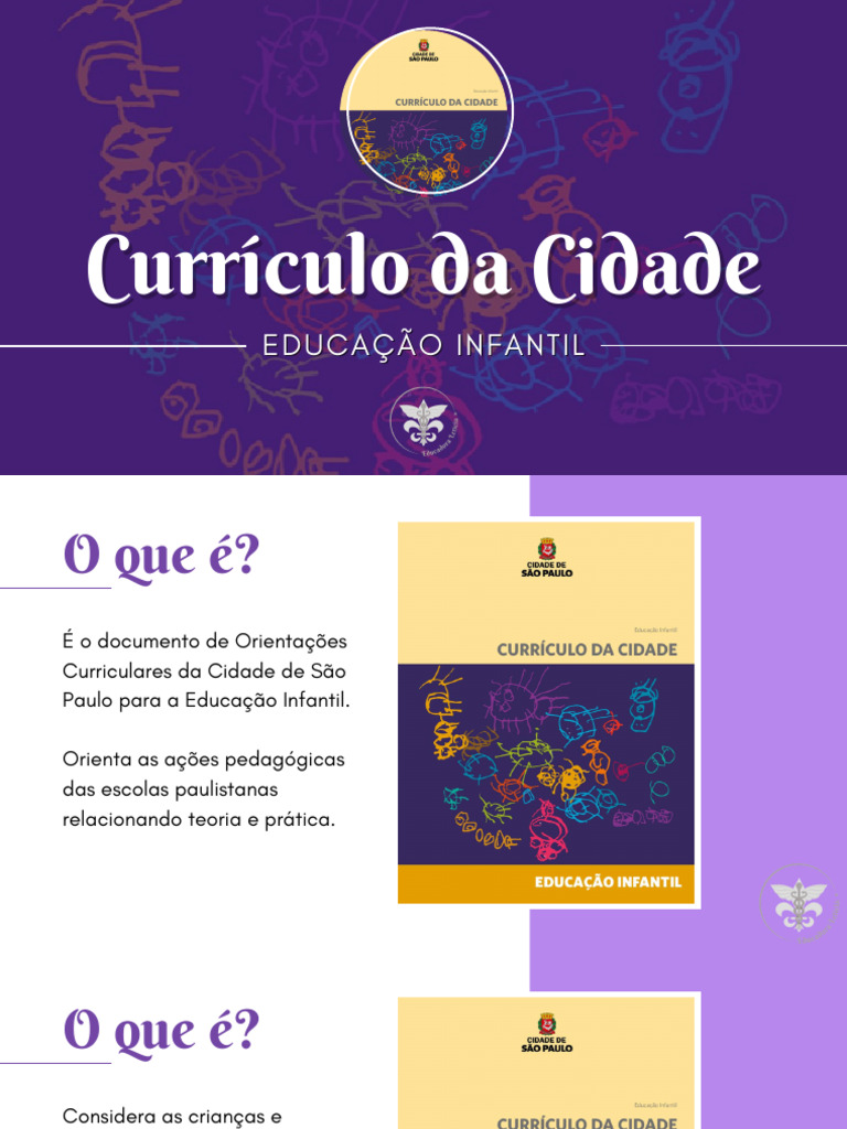 Currículo da Cidade: Educação Infantil | PDF | Pedagogia | Inclusão ...