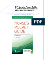 Full Download Ebook Ebook PDF Nurses Pocket Guide Diagnoses Prioritized Interventions and Rationales 15th Edition PDF