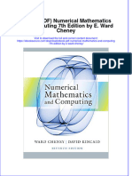 Full Download Ebook Ebook PDF Numerical Mathematics and Computing 7th Edition by e Ward Cheney PDF