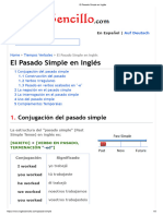 El Pasado Simple en Inglés