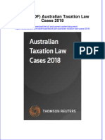 Instant Download Ebook PDF Australian Taxation Law Cases 2018 PDF Scribd