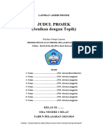 Format - Laporan Projek P5 - BJR - Kelas XI