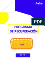 Programa de Recuperación - 5.° Sec. - AE 2023 - DPCC