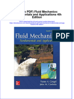 Instant Download Ebook PDF Fluid Mechanics Fundamentals and Applications 4th Edition PDF Scribd