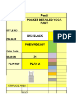 Pocket Detailed Yoge Pants Cut Plan