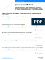 Gas Station Daily Inspection Checklist Protocol