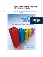 Instant Download Ebook PDF Basic Marketing Research With Excel 3rd Edition PDF Scribd