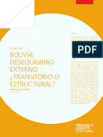 Paper Bolivia Desequilibrio Externo Transitorio o Estructural