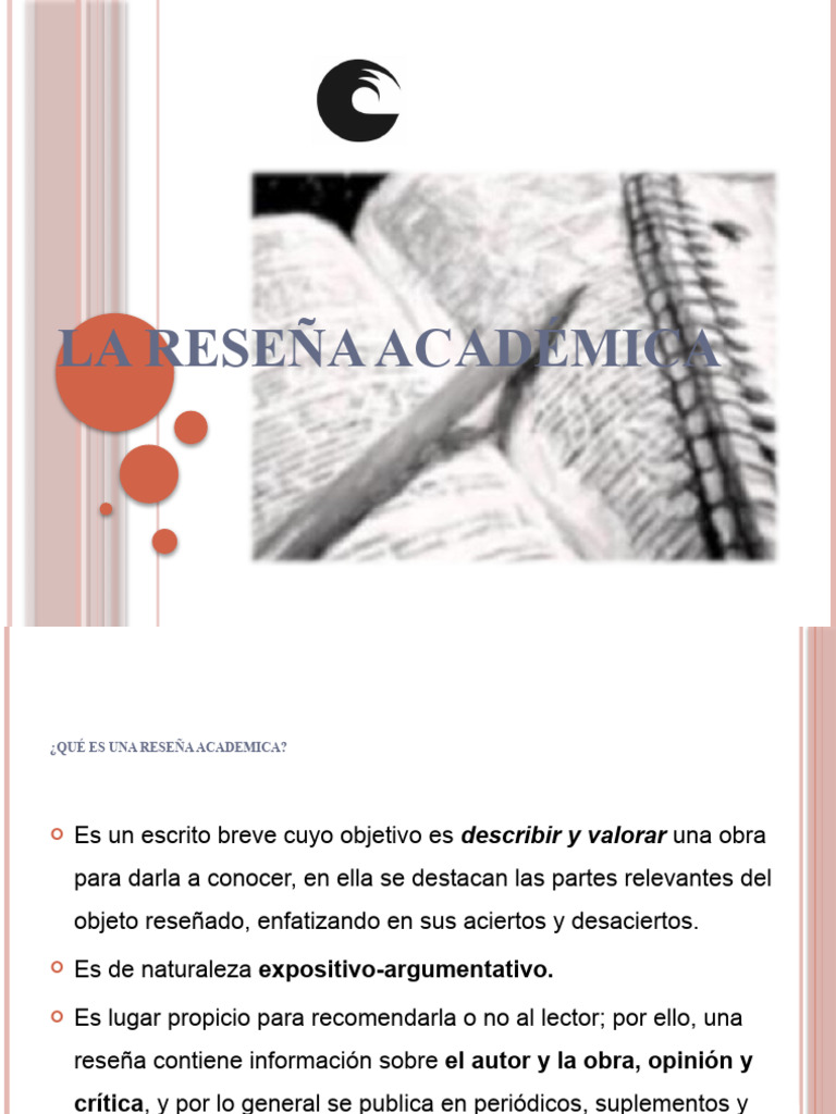 Guía para escribir una reseña académica | PDF | Autor | Publicación
