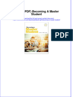 Instant Download Ebook PDF Becoming A Master Student PDF Scribd