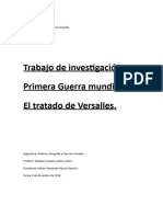 Primera Guerra Mundial Tratado de Versalles