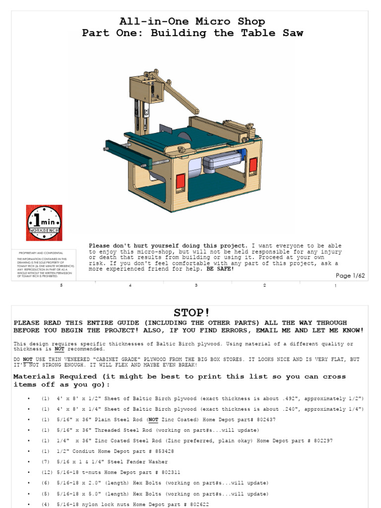 All-in-One Micro Shop Guide | PDF | Screw | Equipment