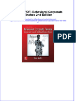 Instant Download Ebook PDF Behavioral Corporate Finance 2nd Edition PDF Scribd