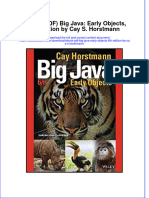 Instant Download Ebook PDF Big Java Early Objects 6th Edition by Cay S Horstmann PDF Scribd